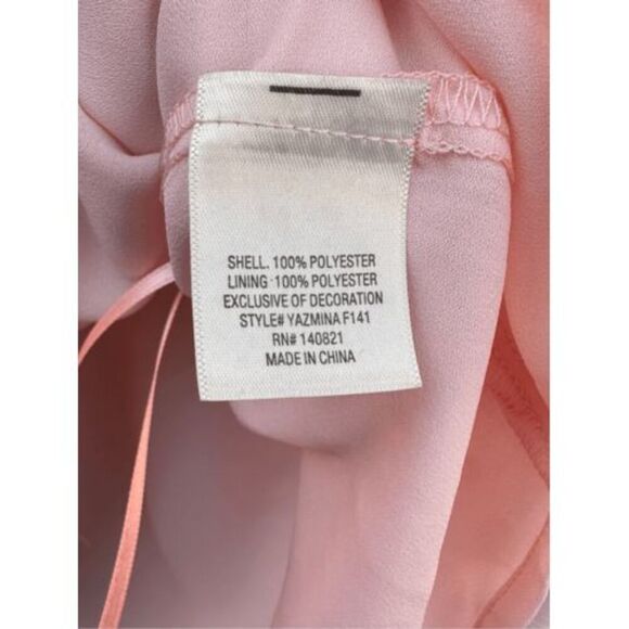 Mi Ami Francesca's Pink Bubble Gum Sleeveless Blouse Semi Sheer Keyhole Back Eye - Picture 7 of 7